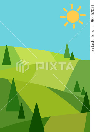 Background illustration_mountain landscape Background illustration_mountain landscape 90062031