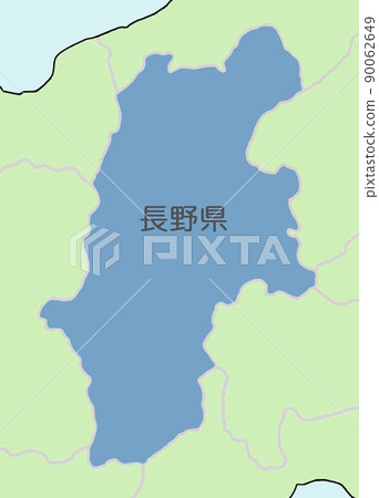 事發地圖（黑圖）長野縣 90062649