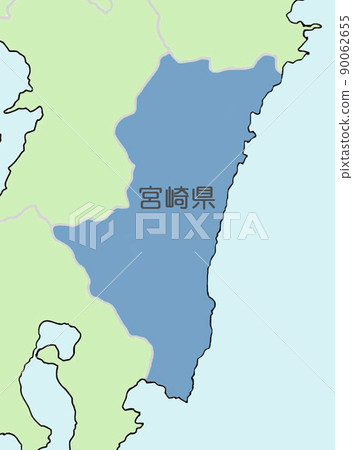 事發地圖（黑圖）宮崎縣 90062655