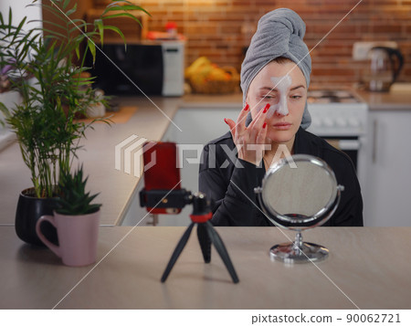 Famous beauty female blogger. Famous beauty female blogger. 90062721