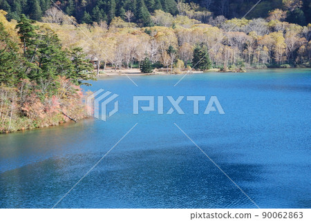Shigakogen national park in autumn / Shiga Kogen Onuma Pond 90062863