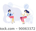 Psychotherapy counseling concept. Treatment of stress, addictions and mental problems. 90063372