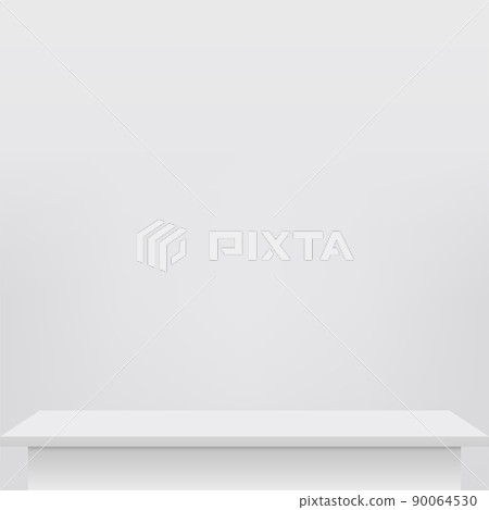 Abstract minimal scene with geometric forms. White podium in white background for product presentation. Vector Abstract minimal scene with geometric forms. White podium in white background for product presentation. Vector 90064530