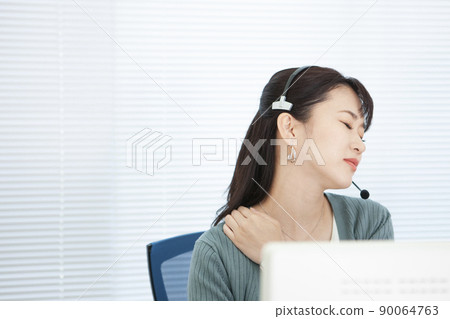 Woman wearing income Woman wearing income 90064763