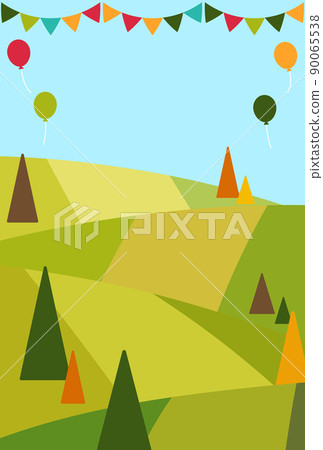 Background illustration_mountain landscape Background illustration_mountain landscape 90065538