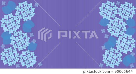 Hydrangea frame stripe - Stock Illustration [90065644] - PIXTA