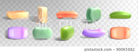 3d realistic soap bars different shapes and colors 3d realistic soap bars different shapes and colors 90065882