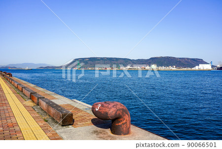 Overlooking Yashima from the Sunport Takamatsu area of Takamatsu Port Overlooking Yashima from the Sunport Takamatsu area of Takamatsu Port 90066501