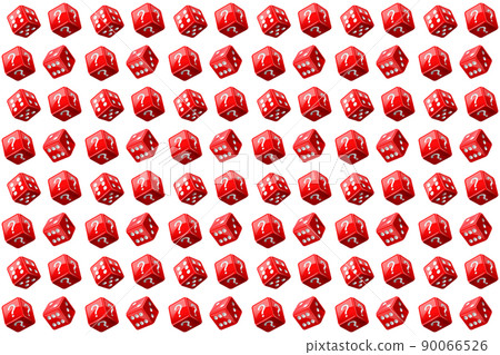 Casino dice wallpaper. Seamless pattern on white 90066526