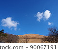 The clear sky and Mt. Wakakusa in Nara 90067191