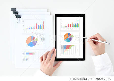 Image of data conversion and paperless of materials and documents 90067280