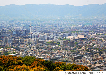 從將軍塚看京都市的風景 90067714