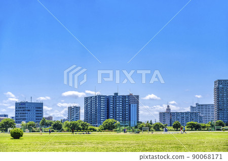 Cityscape of Ota Ward, Tokyo Tamagawa Green Zone 90068171