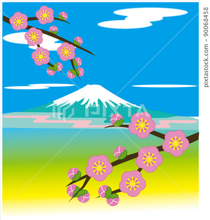 從梅林看到的富士山 90068458