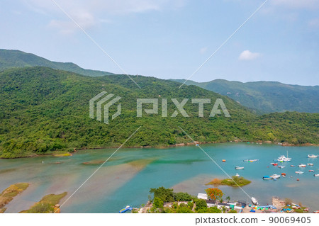 the landscape of Tai Tam Harbour, hong kong 21 May 2022 the landscape of Tai Tam Harbour, hong kong 21 May 2022 90069405