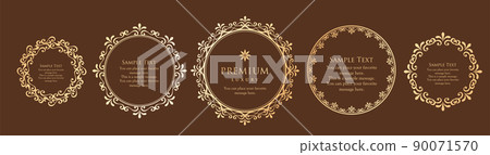 高級復古框架設計方案集格線框架婚禮復古古董 90071570