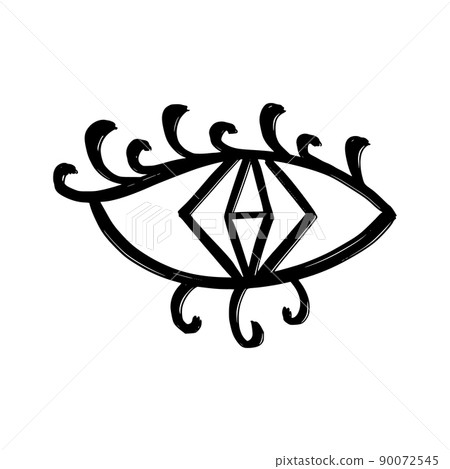 Doodle Eyes hand drawn set. Mystic Symbols Boho collection. Evil Eye, Crescent moon and crystals art. Doodle Eyes hand drawn set. Mystic Symbols Boho collection. Evil Eye, Crescent moon and crystals art. 90072545