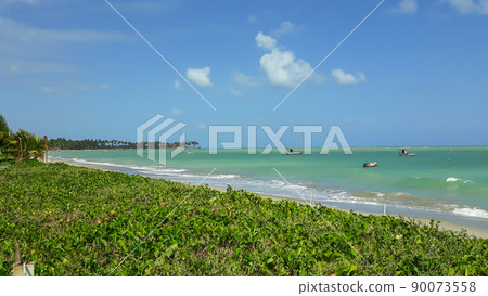 main beach of Maceio, Alagoas, Brazil, called Pajucara 90073558
