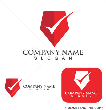 check mark icons vector illustration design template 90075054