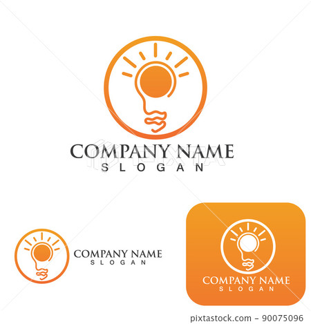 light bulb symbol icon 90075096