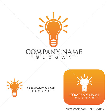 light bulb symbol icon 90075097
