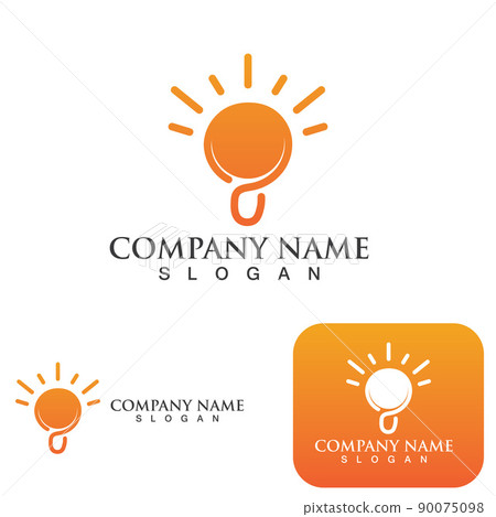light bulb symbol icon 90075098
