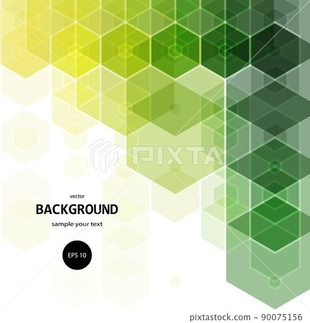 Abstract vector background of green hexagons.... - Stock Illustration ...