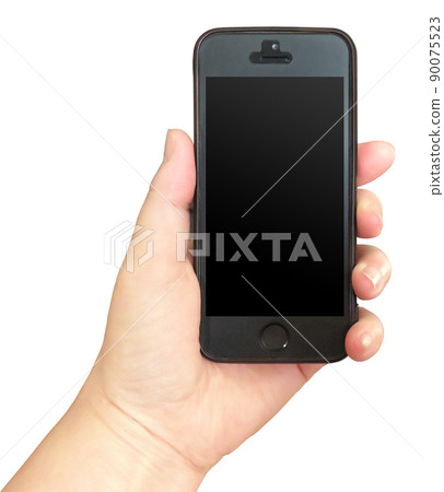 Hand with a smartphone 90075523