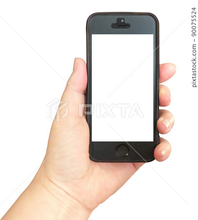 Hand with a smartphone Hand with a smartphone 90075524