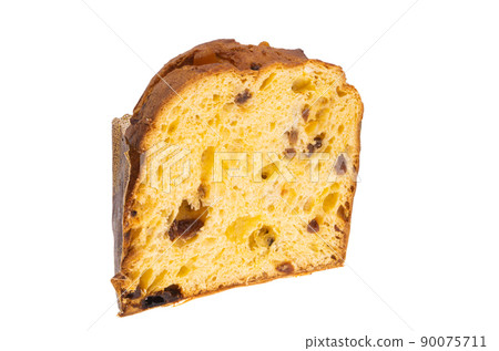 italian panettone cupcake isolated italian panettone cupcake isolated 90075711