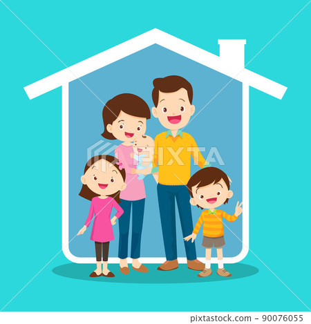 Concept of the home of a young happy family 90076055