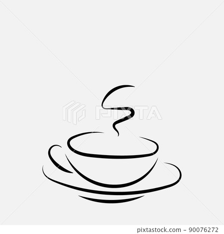 coffee, tea time. vector background. abstract illustration. eps 10 90076272