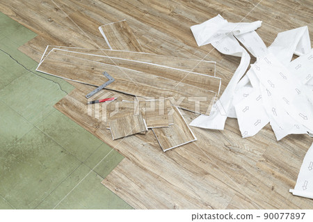 Floor pasting work 90077897