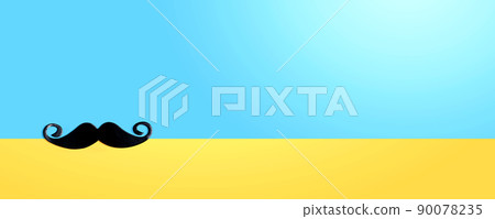 Black paper mustache Black paper mustache 90078235