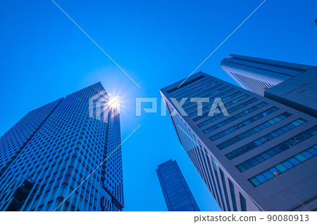 Skyscrapers in front of the Osaka station 90080913
