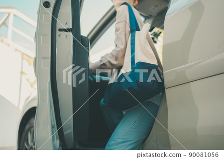 Wife getting off the passenger seat of my car Wife getting off the passenger seat of my car 90081056