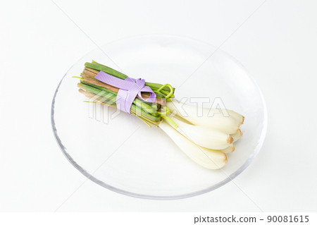 Shallot white background 90081615