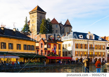 Townscape of Annecy, Haute-Savoie, France 90082752