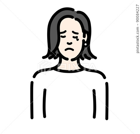 一個少婦傷心地哭泣 一個少婦傷心地哭泣 90084227