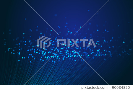 Blue technology particle lines internet technology big data texture background 90084830