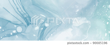 Elegant banner template design with color paint. 90085196