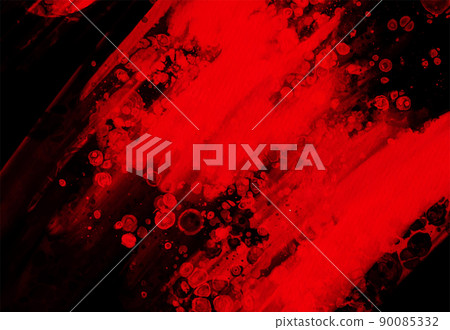 Black red ink brush stroke background. Vector illustration. 90085332