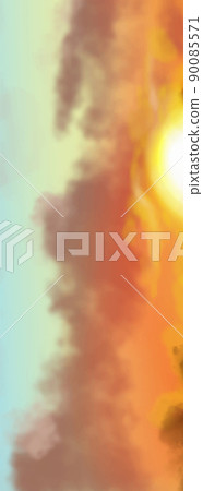 Landscape background. Abstract art template. Vector illustration. 90085571