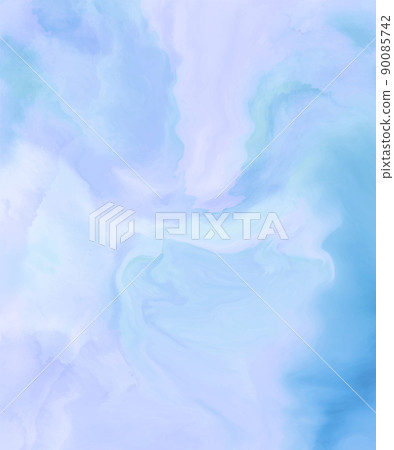 Elegant banner template design with blue paint. 90085742