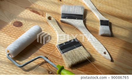 Brush and paint roller │ DIY / remodeling / painter image Brush and paint roller │ DIY / remodeling / painter image 90086765