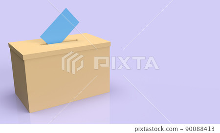 The vote box for election concept 3d rendering - Stock Illustration ...