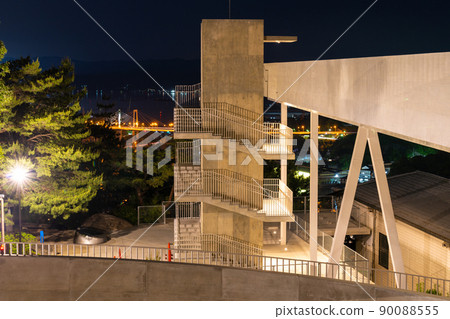 《Hiroshima Prefecture》 Taken from Senkoji Park Observatory) Scenery of Onomichi and a new observatory 90088555