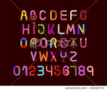 Decorative Letters And Numbers 90089754