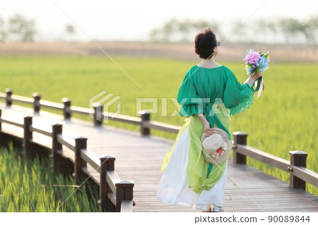 Travel, reed field scenery, Suncheon Bay Wetland 90089844