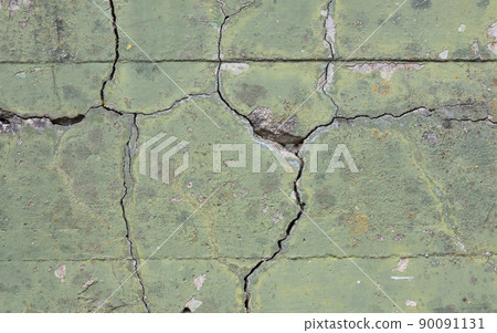 Cracked concrete from a bunker out of WW2 90091131